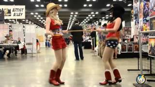 Jennifer Van Damsel Gangnam style Wizard World 2012 short clips