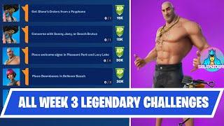 *ALL* WEEK 3 LEGENDARY QuestsChallenges Guide  Fortnite Chapter 2 Season 7