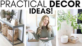 PRACTICAL DECORATING IDEAS  HOME DECOR INSPIRATION  DECORATING ON A BUDGET