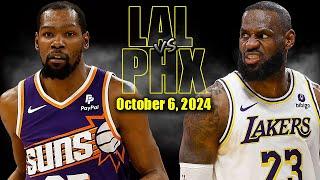 Los Angeles vs Phoenix Suns Full Game Highlights - October 6 2024  NBA Pre- Season