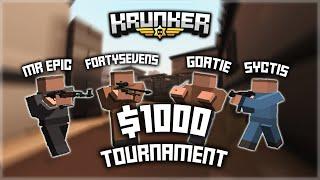 how me and 3 other youtubers ruined a $1000 krunker tournament