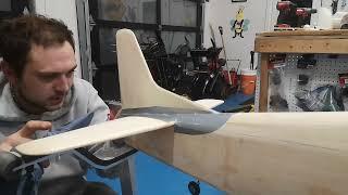 Covering with Monokote Part 3 Getting ready to cover tail surfaces