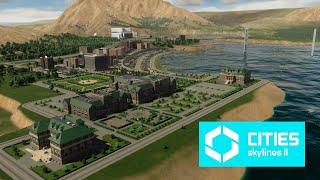 Стрим Cities Skylines 2 - Развиваем остров с горой в центре построили университет и колледж #40