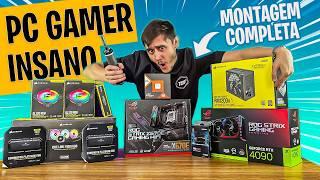 Montamos o Melhor PC GAMER de 2024  RTX 4090 + RYZEN 9 7950X3D c teste em Jogos