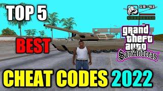 GTA San Andreas  Top 5  Cheat Codes  New 2022   SHAKEEL GTA