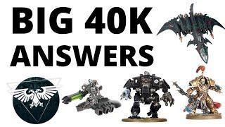 Games Workshop Answers some Big 40K Rules Questions - Core Rules Errata Commentary and FAQs