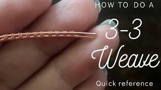 3-3 Wire Weave  Quick Reference