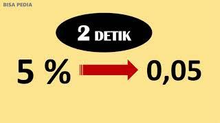 Trik Cepat Mengubah Persen ke Desimal