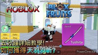 【凡人】如何獲得天羽羽斬Tushita？5分鐘詳細教學！  ROBLOX Blox Fruit