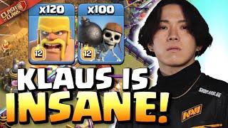 KLAUS attempts INSANE ARMIES against TH16 Bases while SYNTHE abuses GIANT ARROW Clash of Clans