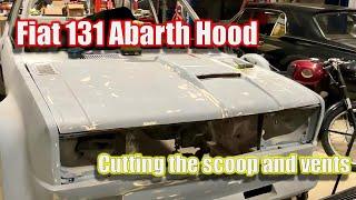 Prepping the Fiat 131 Abarth Hood  Bonnet