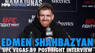 Edmen Shahbazyan Proud to Battle Through Adversity For Brutal Knockout  UFC on ESPN 53