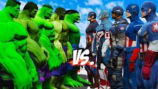 TEAM HULK vs TEAM CAPTAIN AMERICA - EPIC SUPERHEROES WAR