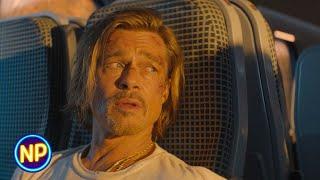 Brad Pitt Doesnt Want to Listen to the Fathers Story  Bullet Train 2022