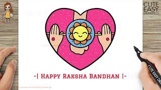 How to Draw Happy Raksha Bandhan Easy @CuteEasyDrawings
