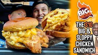 Eating at Shaqs *NEW* Chicken Restaurant  Big Chickens $10 Big & Sloppy Sandwich 