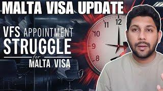 Why Getting A VFS Appointment Is So Hard & How To Fix It  Malta Visa Update 