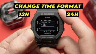 Casio G-Shock GBD-200 Change Time Format 12hr vs. 24hr