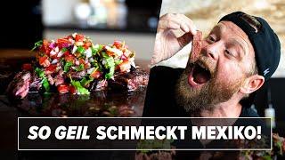 Dieses Steak beamt dich direkt nach Mexiko Arrachera mit Pico de Gallo