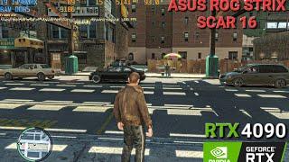 FINALLY WE CAN RUN GTA 4 ON A LAPTOP PROPERLY  ASUS ROG STRIX SCAR 16 RTX 4090 + i9 13980HX