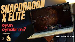 Snapdragon X Elite Oyun Oynatır Mı?  ASUS Vivobook S 15 Oyun Testi