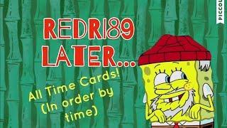 All Spongebob Time cards in order by time