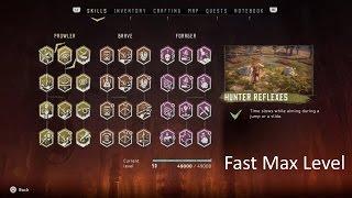 Horizon Zero Dawn Power Leveling Run - 130 000 EXP in 25 Minutes Fastest Way to Max lvl