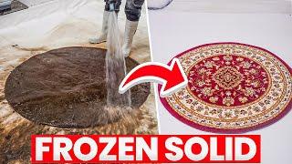 FROZEN SOLID Carpet Cleaning  Satisfying ASMR