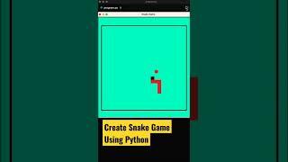Create Snake game using python turtle #shorts #coding #programming