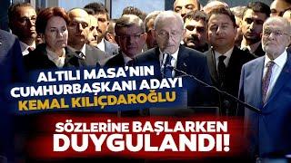 Altılı Masanın Cumhurbaşkanı Adayı Kemal Kılıçdaroğlu Oldu İşte İlk Sözleri