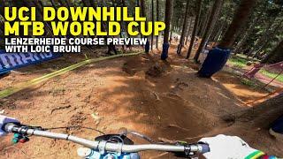 GoPro Loic Brunis Course Preview  2023 UCI Downhill MTB World Cup in Lenzerheide