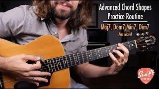 Advanced Chords Practice Routine - Guitar Lesson for Jazz R&B and Blues