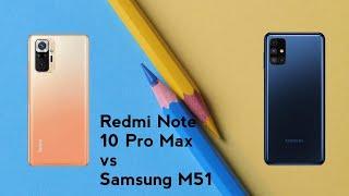 Redmi Note 10 Pro Max vs Samsung M51 - Specifications Comparison Tamil