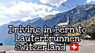 Driving in Bern to Lauterbrunnen Switzerland  Megishi Vlogs