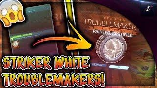 I GOT STRIKER WHITE TROUBLEMAKERS  MOST EXPENSIVE ITEM IN THE ROCKET PASS