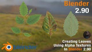 #b3d #blender2.90 How to apply textures with transparencyalpha channelblender tutorial