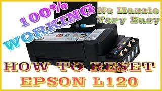 HOW TO RESET EPSON L120