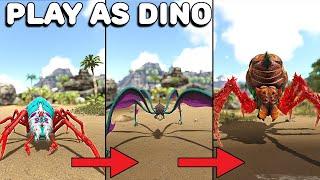 EVOLVING INTO THE QUEEN OF ALL SPIDERS  PLAY AS DINO  ARK SURVIVAL EVOLVED