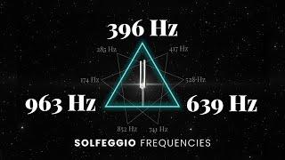 396Hz + 639Hz + 963Hz Triple Solfeggio Frequency Healing  Root Heart & Crown Chakra  Tuning Forks