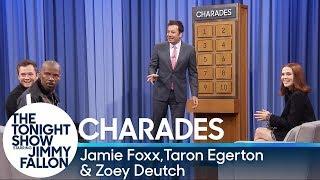 Charades with Jamie Foxx Taron Egerton and Zoey Deutch