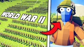 Totally Accurate Battle Simulator but its WW2 - TABS Gameplay