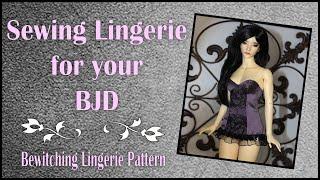 BJD Doll Clothes Sewing Tutorial  DIY Lingerie  Iplehouse Ball Jointed Doll   Bewitching Pattern