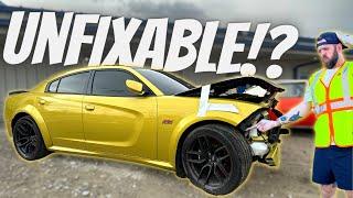 Buying DESTROYED Dodge Hellcats CHEAP At Salvage Auction