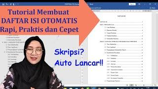 Tutorial Membuat DAFTAR ISI OTOMATIS di word 2019