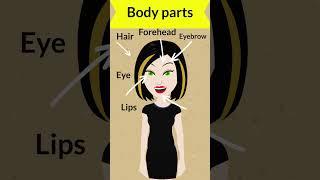 Body parts in English  #shorts #learnenglish