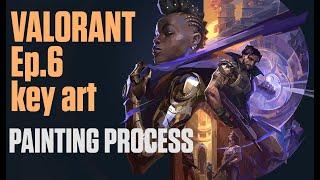 VALORANT Ep.6 Key art painting process