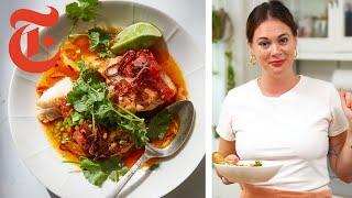 Alison Romans Tomato-Poached Fish with Chile Oil  NYT Cooking