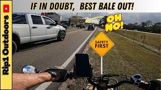 Ebiking In Traffic - Have A Bale Out Plan #ebike #magicycle