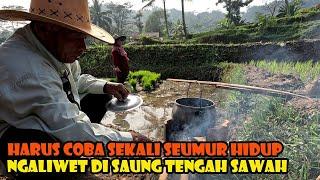 NGALIWET DI SAUNG TENGAH SAWAH HARUS COBA MINIMAL SEKALI SEUMUR HIDUP