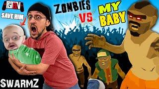 SAVE THE BABY from ZOMBIES SwarmZ FGTeeV